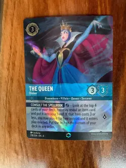 The Queen Diviner Enchanted 218/204 Disney Lorcana Ursula's Return Holo NM - Image 2