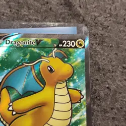 Pokemon Dragonite V Full Art Holo Ultra Rare 076/078 Pokemon GO TCG Card - Image 3