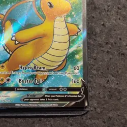 Pokemon Dragonite V Full Art Holo Ultra Rare 076/078 Pokemon GO TCG Card - Image 4