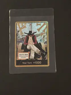 DON!! Card (Dracule Mihawk) (Gold) The Azure Sea's Seven Foil - Image 1