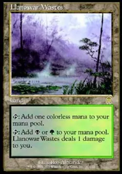 MTG English Llanowar Wastes NM Normal Apocalypse - Image 1