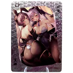 Mona & Keqing CP - Genshin Impact - Goddess Story Anime Waifu Trading Card - Image 1