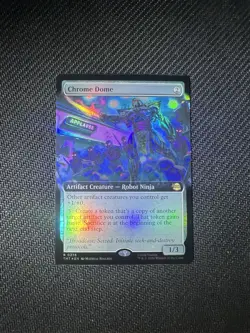 MTG Chrome Dome #0275 Foil Extended Art R Teenage Mutant Ninja Turtles (TMT) - Image 1