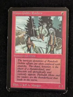 Mons's Goblin Raiders - Alpha - LP - MTG - Magic The Gathering - Red - Creature - Image 1