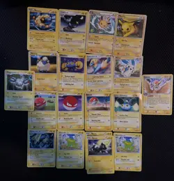 Pokemon TCG 19 Card Lot - Pikachu, Jolteon, Mareep, Voltorb - Lightning - Image 1