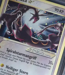 Rayquaza Gold Star EX Deoxys Holo Swirl 107 German Pokemon BGS 6 - Image 4