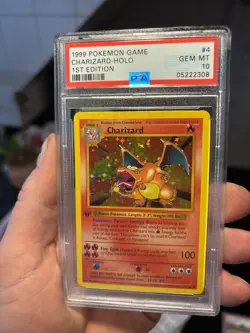 1999 Pokemon Game Charizard-Holo PSA 10 - Image 1