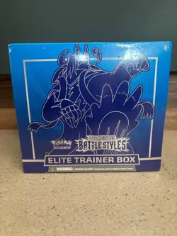 NEW Pokemon Battle Styles Sword and Shield Elite Trainer Box ETB - Blue Sealed - Image 1