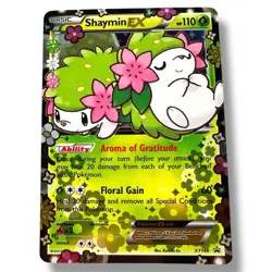 Pokemon TCG Shaymin EX XY148 Generations Holo Black Star Promo Card - Image 1