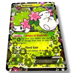 Pokemon TCG Shaymin EX XY148 Generations Holo Black Star Promo Card - Image 2