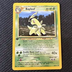 Pokemon TCG Bayleef Neo Genesis 1st Edition Uncommon Card 29/111 - Image 1