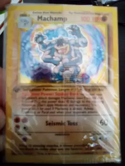 New Pokemon MACHAMP 1st Edition Holo Rare 8/102 Base Set Card EXC/MINT SEALED - Image 1