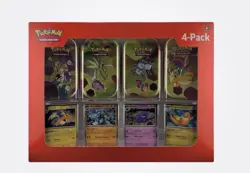 Pokemon TCG S&V 151 Mini Tin 4 Pack + 4 Promo Cards SEALED SAMS CLUB EXCLUSIVE - Image 1