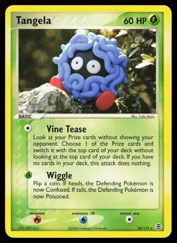 Tangela 30/112 Rare FireRed & LeafGreen Pokemon Card - Image 1