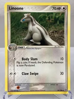 Linoone 34/106 - EX Emerald Pokemon Card - Lightly Played - Image 1