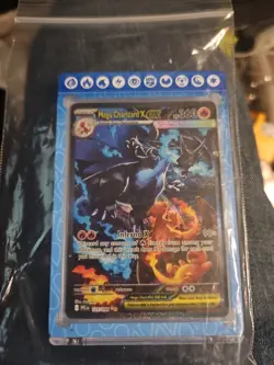 Pokemon Mega Charizard X EX 125/094 Phantasmal Flames Holo 360 HP Rare Card - Image 1