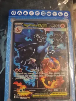 Pokemon Mega Charizard X EX 125/094 Phantasmal Flames Holo 360 HP Rare Card - Image 2
