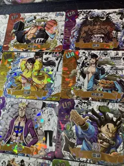 One Piece Full Set of 18 Ultra Rare Premium Foiled Collectible Character Cards - Image 3