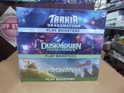 MTG BLOOMBURROW + DUSKMOURN + TARKIR PLAY BOOSTER BOX LOT - Image 1
