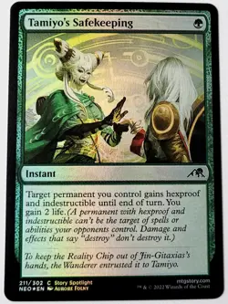 MTG - Tamiyo's Safekeeping Foil - Kamigawa: Neon Dynasty NM - Image 1
