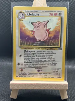 Pokemon 17/64 Clefable 17/64 Jungle Series WOTC Rare - Image 1
