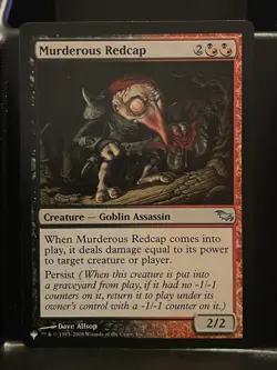 Murderous Redcap Shadowmoor Regular NM The List Mystery MTG Magic Card - Image 1