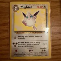 Wigglytuff Rare Unlimited Jungle 32/64 Pokemon TCG HP - Image 1