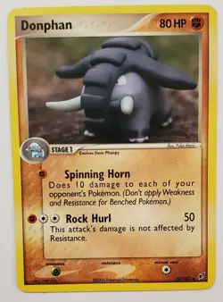 Pokemon TCG Donphan 30/107 Deoxys Regular Card 2005 - Image 1