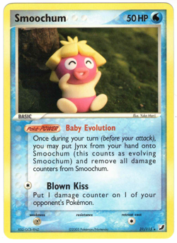 Smoochum 31/115 EX Unseen Forces Regular Rare Pokemon Card - Image 1