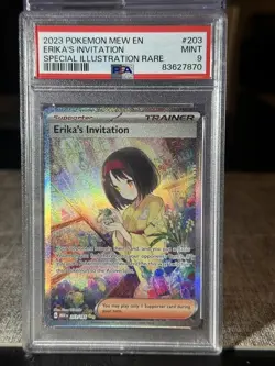Pokemon TCG Erika's Invitation Scarlet & Violet - 151 203/165 PSA 9 - Image 1