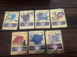 Pokemon Cards Metal Gold 7 Cards - Image 1