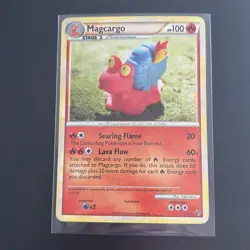 Pokemon TCG Magcargo 6/90 Rare Holo HGSS Undaunted LP - Image 1