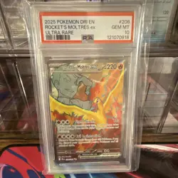 Pokemon Team Rocket's Moltres ex Destined Rivals 208/182 Ultra Rare Holo PSA 10 - Image 1