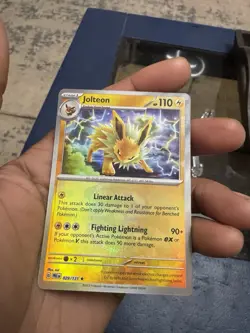 Pokemon Jolteon Master Ball Pattern 029/131 Prismatic Evolutions Holo 110 HP - Image 1