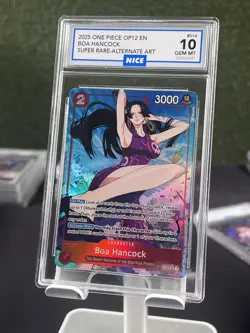 Boa Hancock OP12-014 SR Alternate Alt Art 2025 One Piece NICE GEM MINT 10 - Image 1