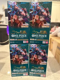 One Piece Two Legends OP-08 (2x) SEALED Japanese Booster Boxes - US - Image 4