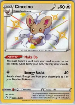 Cinccino SV094/SV122 Shining Fates: Shiny Vault - Pokemon Card - NM - Image 1