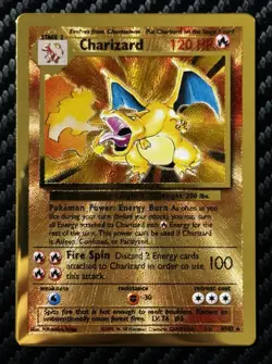 Charizard Celebrations Gold Metal Card 4/102 UPC Promo Pokemon Card - Image 1