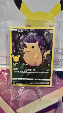 Pokemon Pikachu Full Art Card 005/025 Celebrations Pack, NM Condition - Image 1