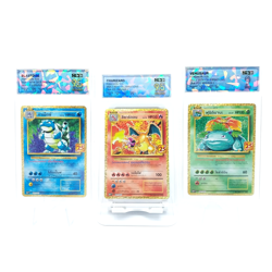 Pokemon Card Charizard Blastoise Venusaur 25th Anniversary Thai SQC Grade 9-9.5 - Image 1