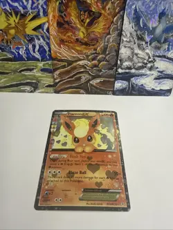 Pokemon TCG Flareon EX card RC6/RC32 Generations. - Image 1