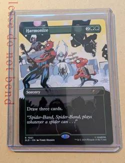 MTG - Harmonize Borderless - Spiderman Secret Lair Bonus - Free Postage - Image 1