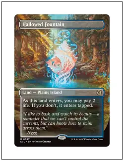 1x Hallowed Fountain, Borderless Art, Magic the Gathering MTG NM - Image 1