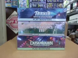 MTG MODERN HORIZONS 3 + DUSKMOURN + TARKIR PLAY BOOSTER BOX LOT - Image 1
