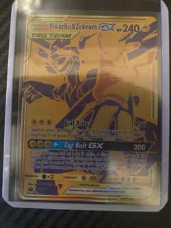Pikachu & Zekrom GX Tag Team SM248 Promo Sun & Moon Pokemon 2021 - Image 2