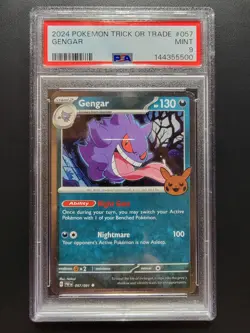 2024 POKEMON TCG TRICK OR TRADE #057 GENGAR PSA 9 Mint Graded - Image 1