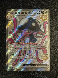 Toedscruel EX 213/091 Shiny Ultra Rare Pokemon Scarlet & Violet Paldean Fates - Image 1