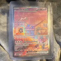 Pokemon Mew EX SVP 053 Scarlet & Violet Promo Full Art Holo 180HP TCG - Image 1