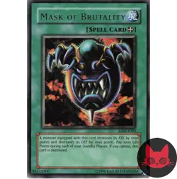 Yugioh Mask of Brutality LON-E020 Rare 1st Edition LP - Image 1