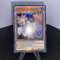 Yugioh Aschenblute & Freudiger Fruhling LCKC-DE080 Ultra Rare Near Mint - Image 2